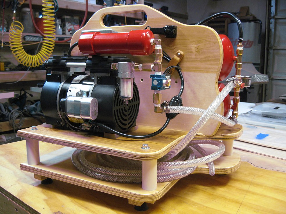 vacuum press system used with the thomas rebuilt vacuum pump